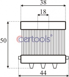 Filtr vložka do filtru plynné fáze F779B  polyester se síťkou  Certools