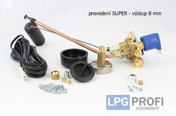 Multiventil LPG válcové nádrže 360/90° Super 8 mm TOMASETTO 