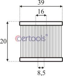 Opravná sada do ventilu Lovtec filtr+O-kroužky