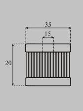 Rozměry filtru reduktoru Tomasetto