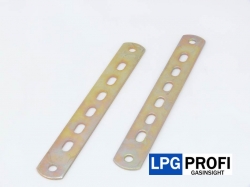 Držák vstřiku LPG  L=150x20x2 mm - otvory pr.6 mm