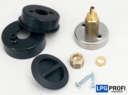 Plnění LPG komplet Tomasetto se zápustnou krytkou a přísluš., připojení na plast.trubku