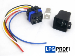 Relé přepínací 12V 30/40A 5 vývodů s voděodolnou paticí