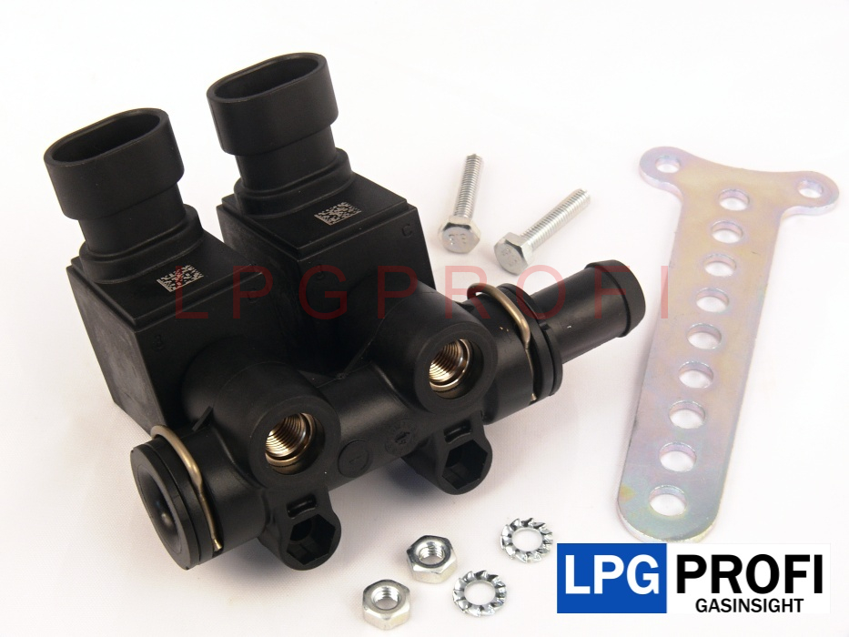 Vstřikovače LPG Lovato JLP2 KP lišta 2 válec - hranaté cívky - 2 ohm