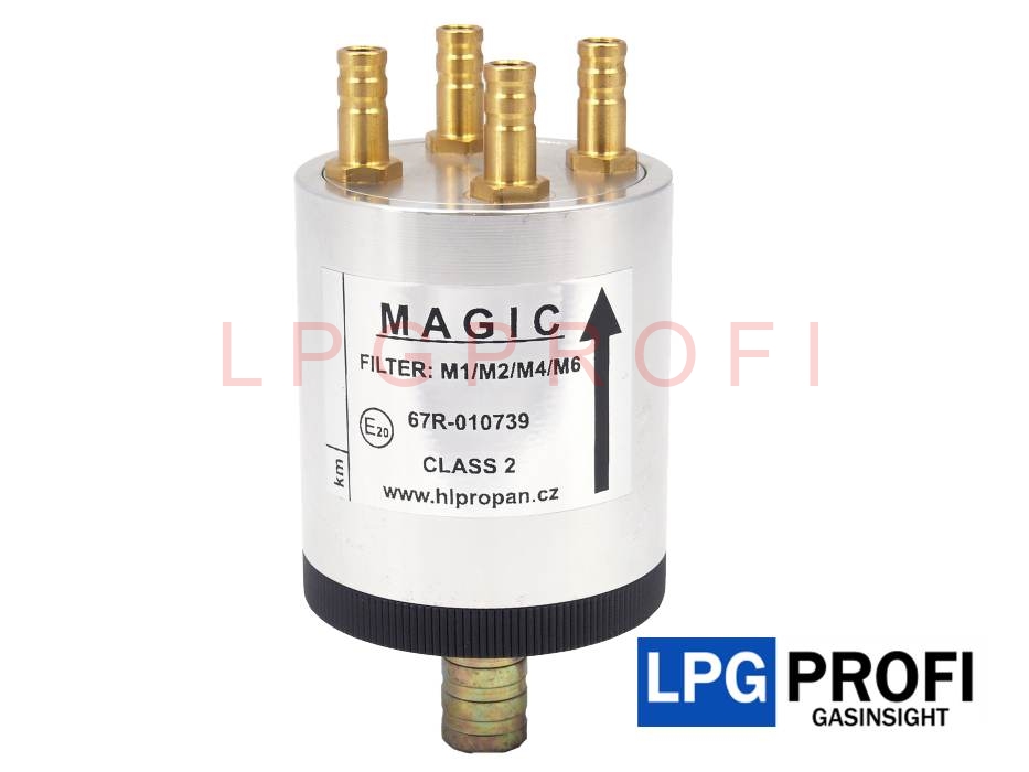 Filtr plynné fáze 4 vývody s výměnnou vložkou HL Propan bez vývodu snímače tlaku